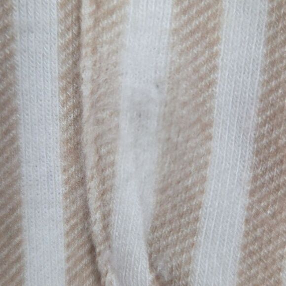 FAHERTY Legend Sweater Shirt In Tannin Stripe Womens Size Small - Picture 6 of 9